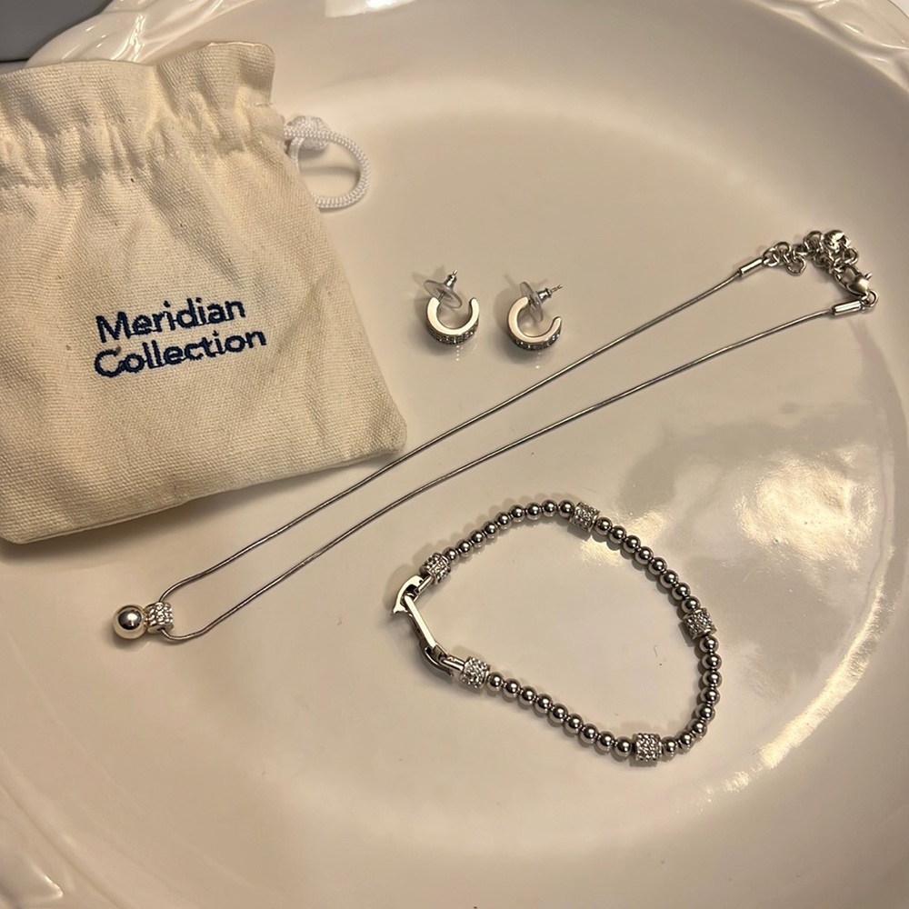 Brighton Meridien Silver Jewelry Set